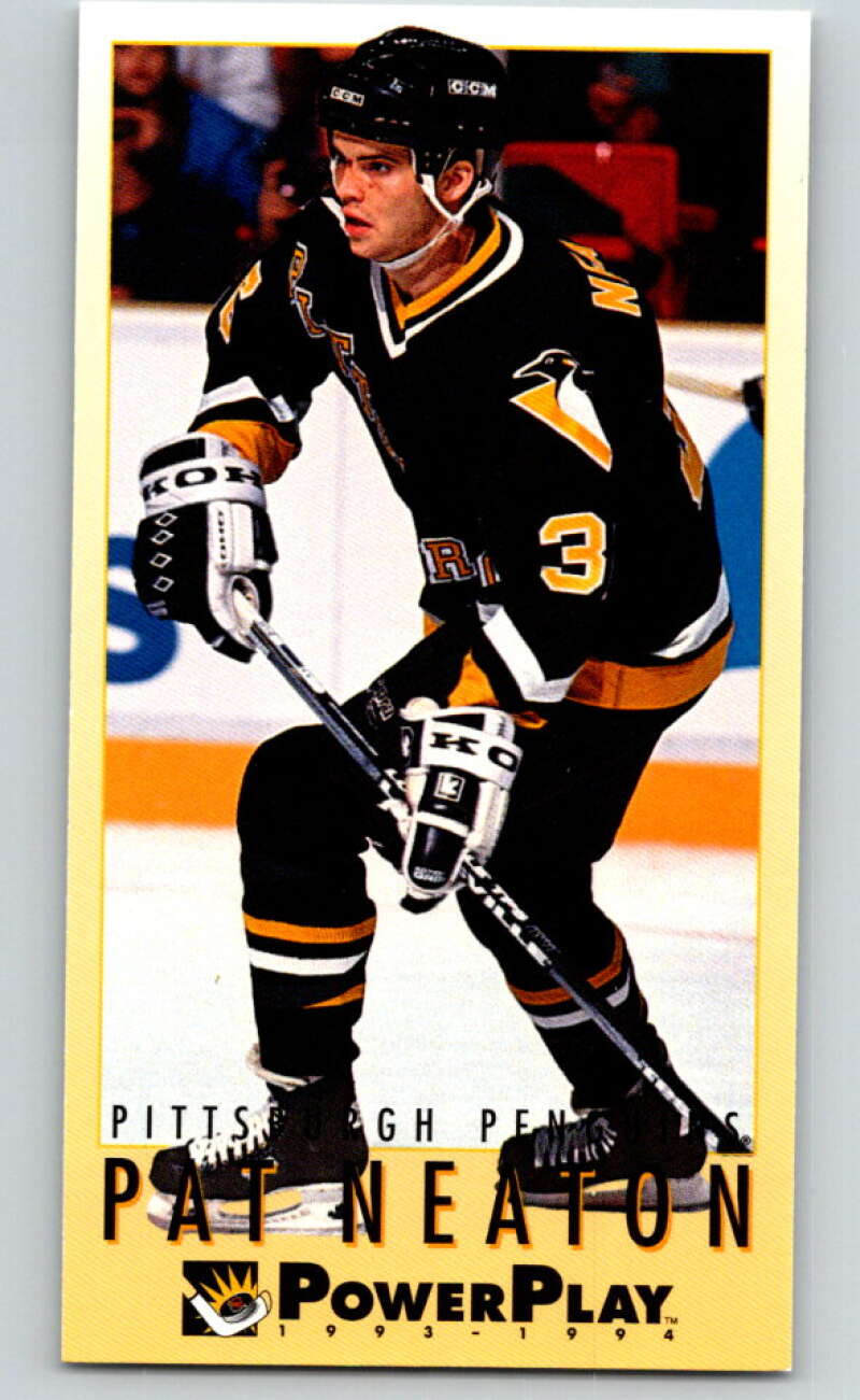 1993-94 PowerPlay #413 Pat Neaton RC Rookie Pittsburgh Penguins V78107 Image 1