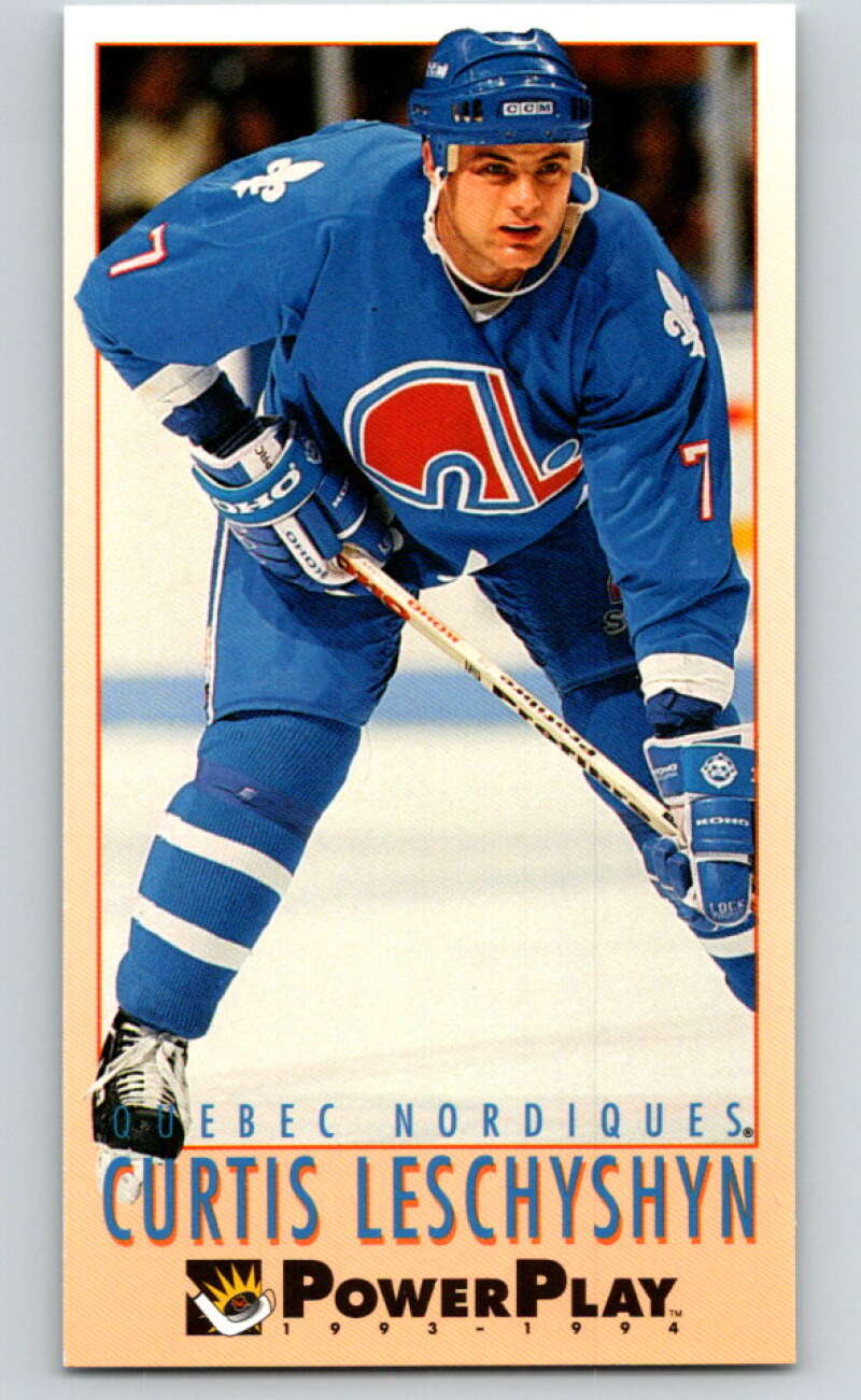 1993-94 PowerPlay #423 Curtis Leschyshyn Quebec Nordiques V78118 Image 1