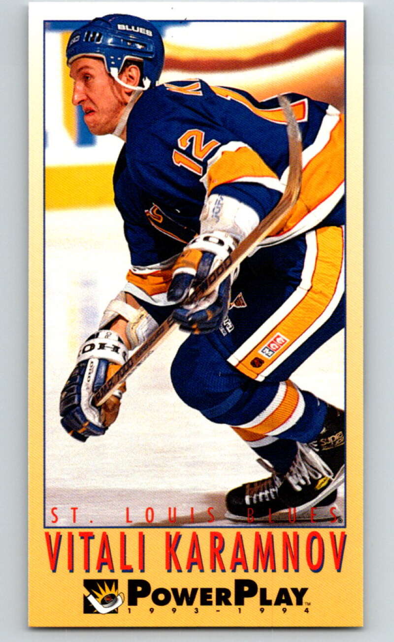 1993-94 PowerPlay #429 Vitali Karamnov St. Louis Blues V78122 Image 1
