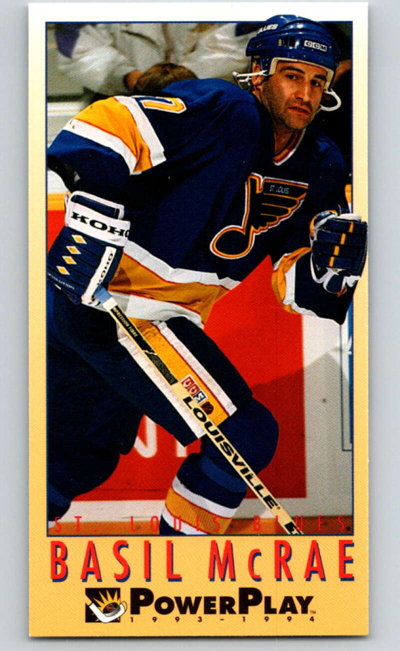 1993-94 PowerPlay #430 Basil McRae St. Louis Blues V78124 Image 1