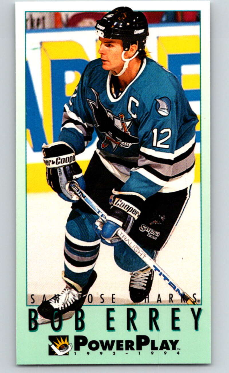 1993-94 PowerPlay #435 Bob Errey San Jose Sharks V78128 Image 1