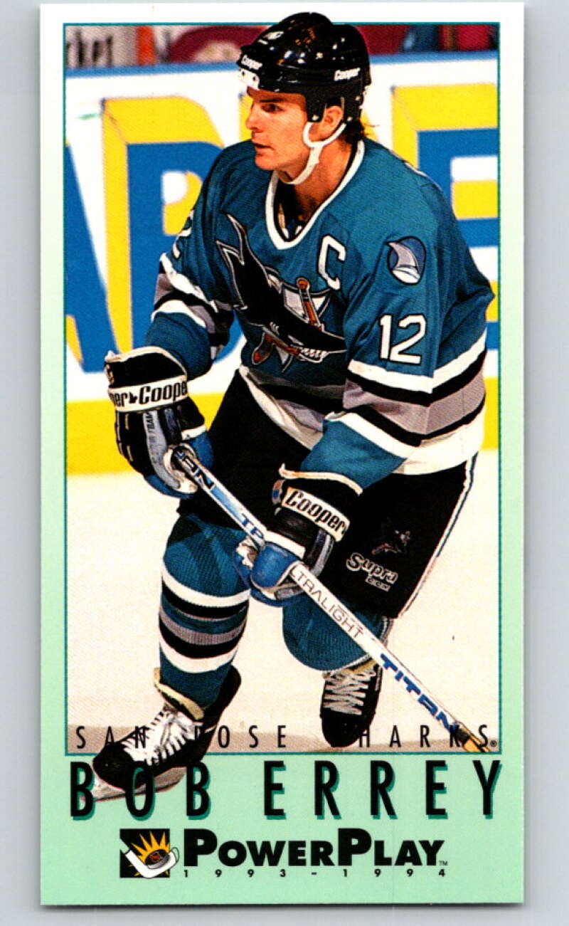 1993-94 PowerPlay #435 Bob Errey San Jose Sharks V78129 Image 1