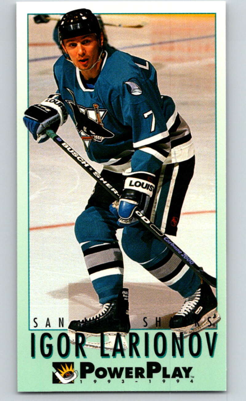 1993-94 PowerPlay #436 Igor Larionov San Jose Sharks V78130 Image 1