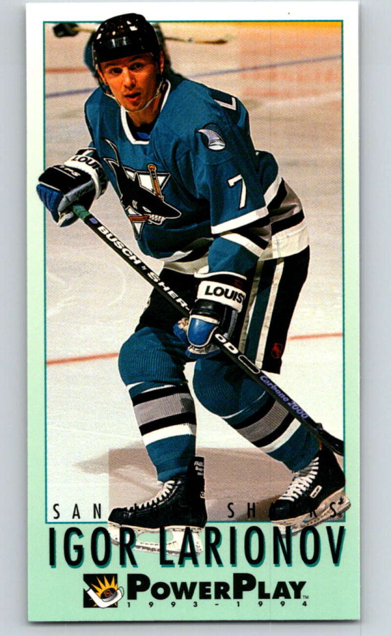 1993-94 PowerPlay #436 Igor Larionov San Jose Sharks V78131 Image 1