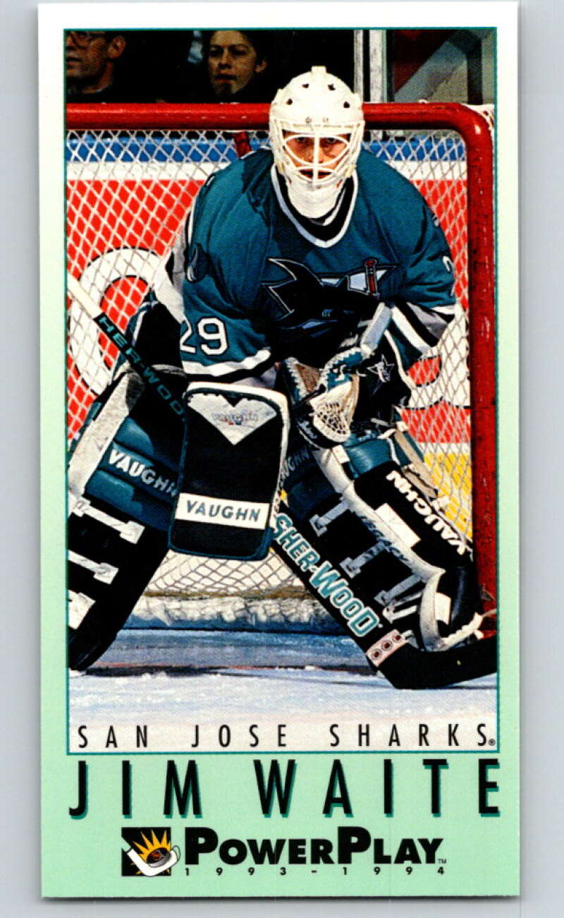 1993-94 PowerPlay #438 Jim Waite San Jose Sharks V78133 Image 1