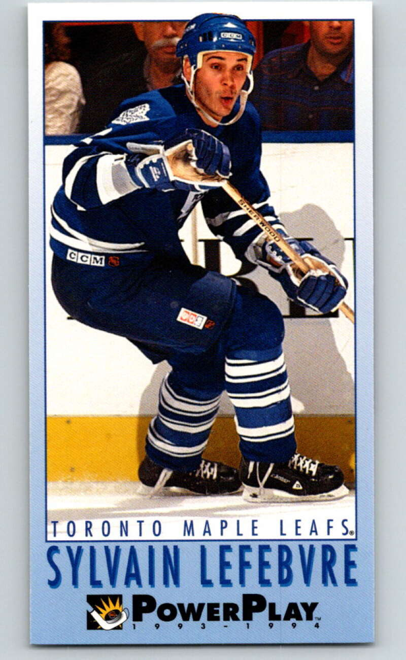 1993-94 PowerPlay #450 Sylvain Lefebvre Toronto Maple Leafs V78141 Image 1