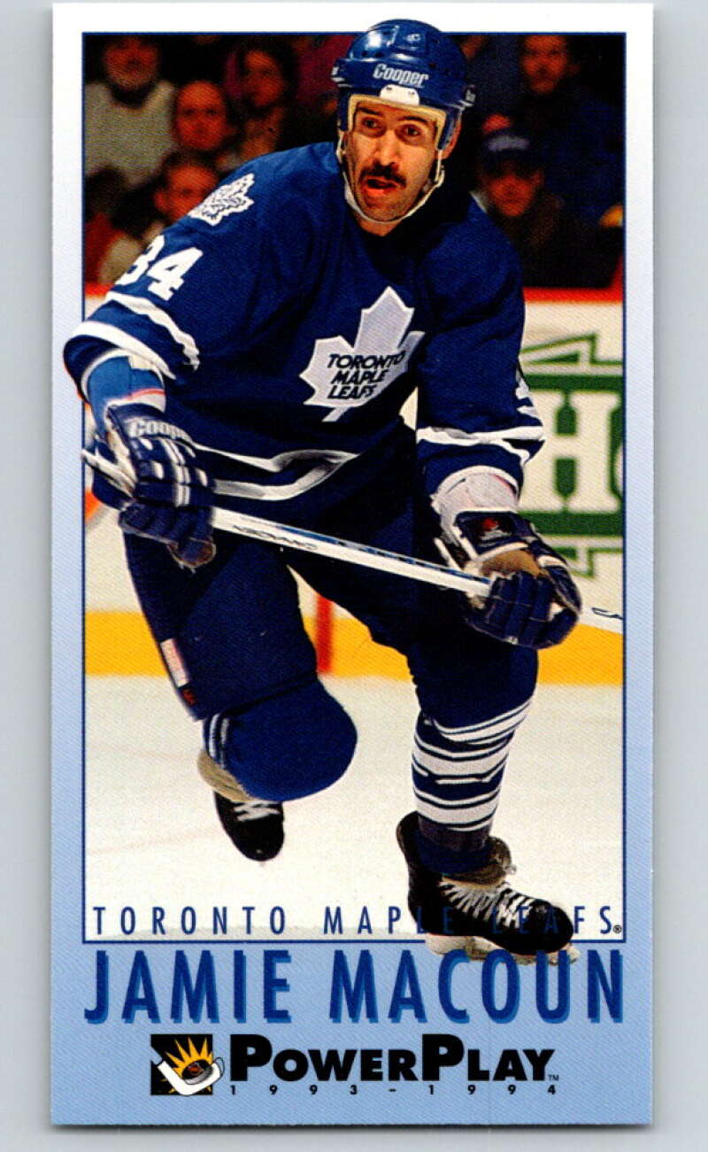 1993-94 PowerPlay #451 Jamie Macoun Toronto Maple Leafs V78143 Image 1