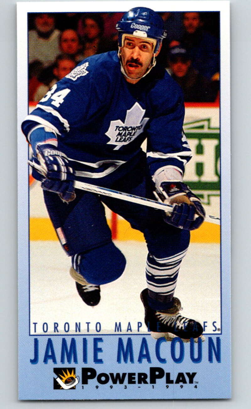 1993-94 PowerPlay #451 Jamie Macoun Toronto Maple Leafs V78144 Image 1