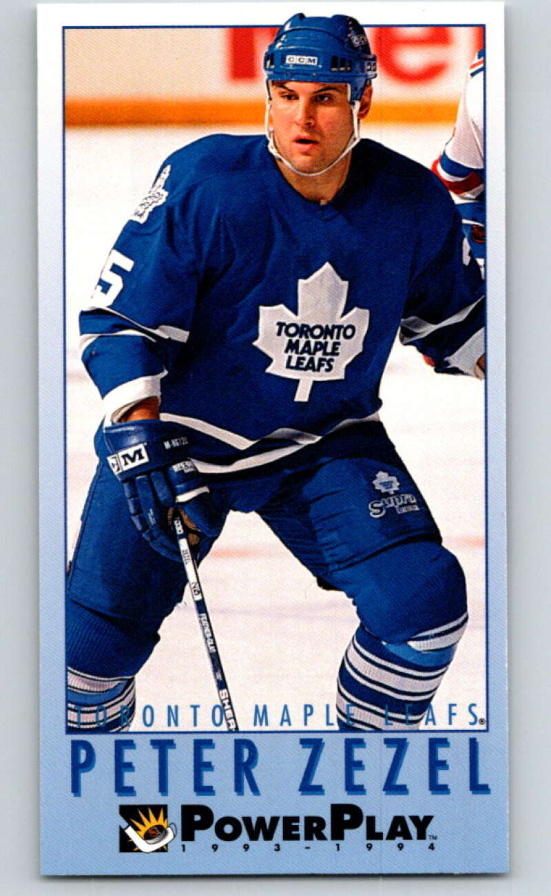 1993-94 PowerPlay #455 Peter Zezel Toronto Maple Leafs V78151 Image 1