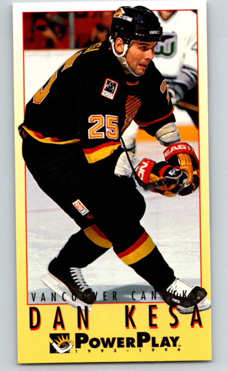 1993-94 PowerPlay #460 Dan Kesa RC Rookie Vancouver Canucks V78157 Image 1