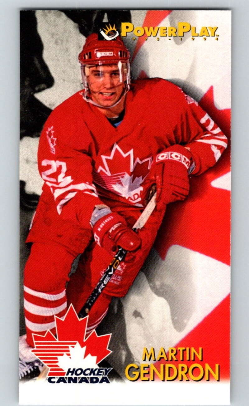 1993-94 PowerPlay #480 Martin Gendron RC Rookie V78175 Image 1