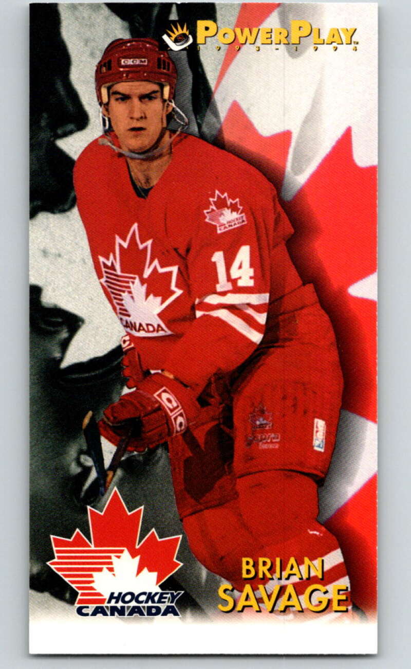 1993-94 PowerPlay #493 Brian Savage RC Rookie V78189 Image 1