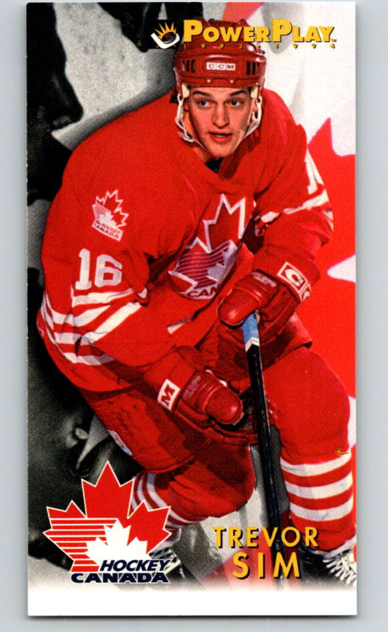 1993-94 PowerPlay #494 Trevor Sim RC Rookie V78190 Image 1
