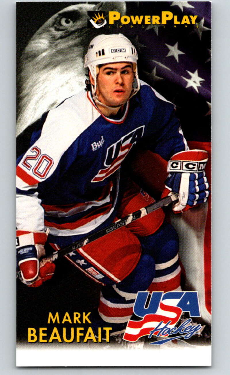 1993-94 PowerPlay #498 Mark Beaufait RC Rookie San Jose Sharks V78193 Image 1