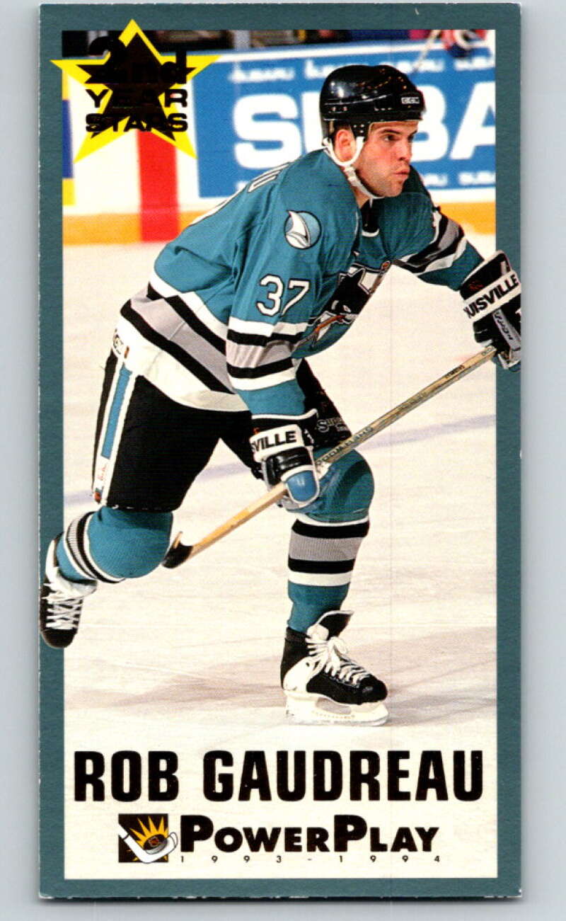 1993-94 PowerPlay 2nd Year Stars #1 Rob Gaudreau V78216 Image 1