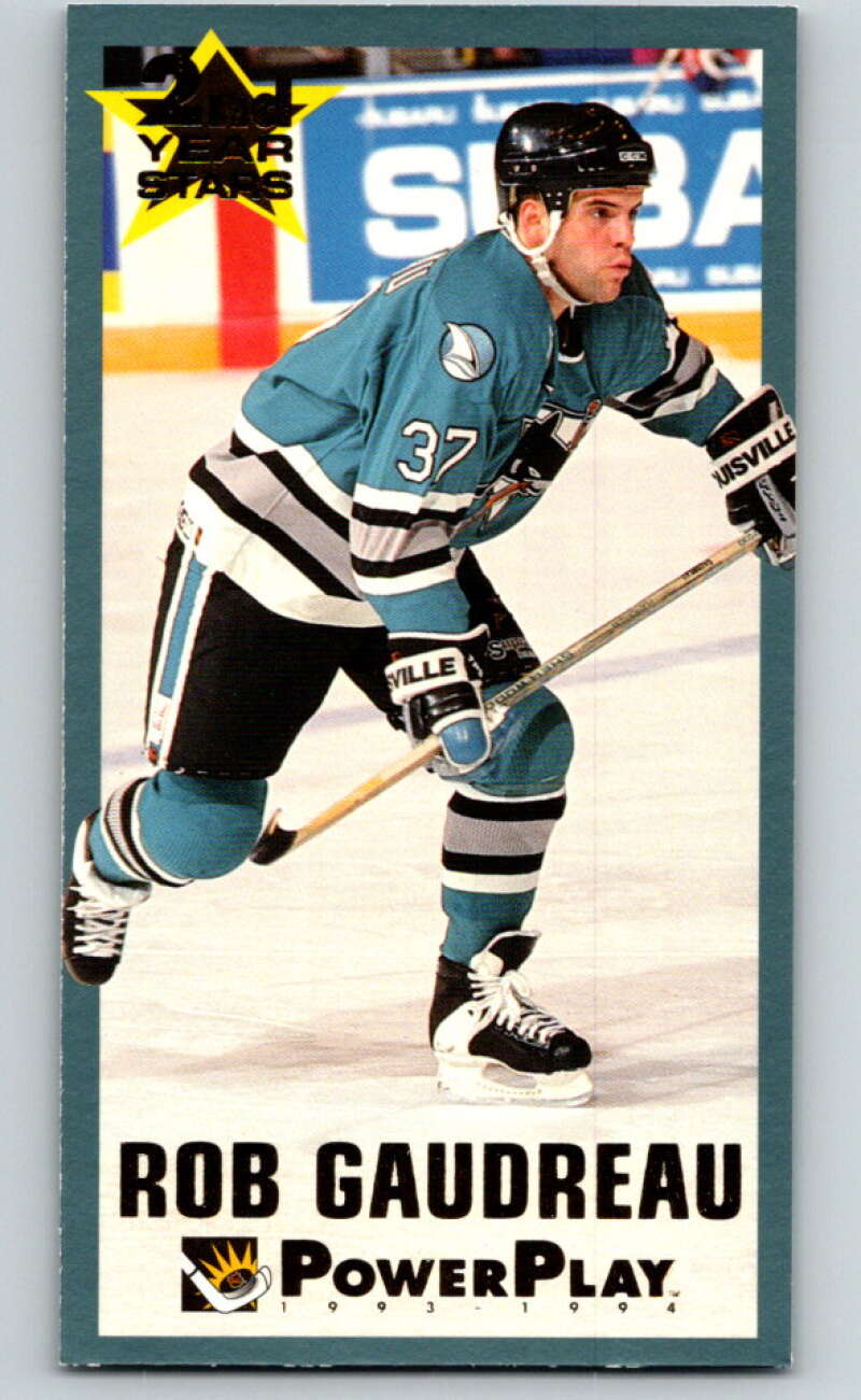 1993-94 PowerPlay 2nd Year Stars #1 Rob Gaudreau V78217 Image 1