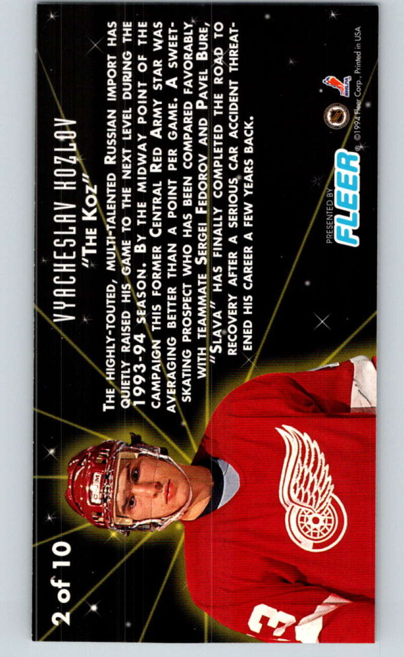 1993-94 PowerPlay Rising Stars #2 Slava Kozlov V78246 Image 2
