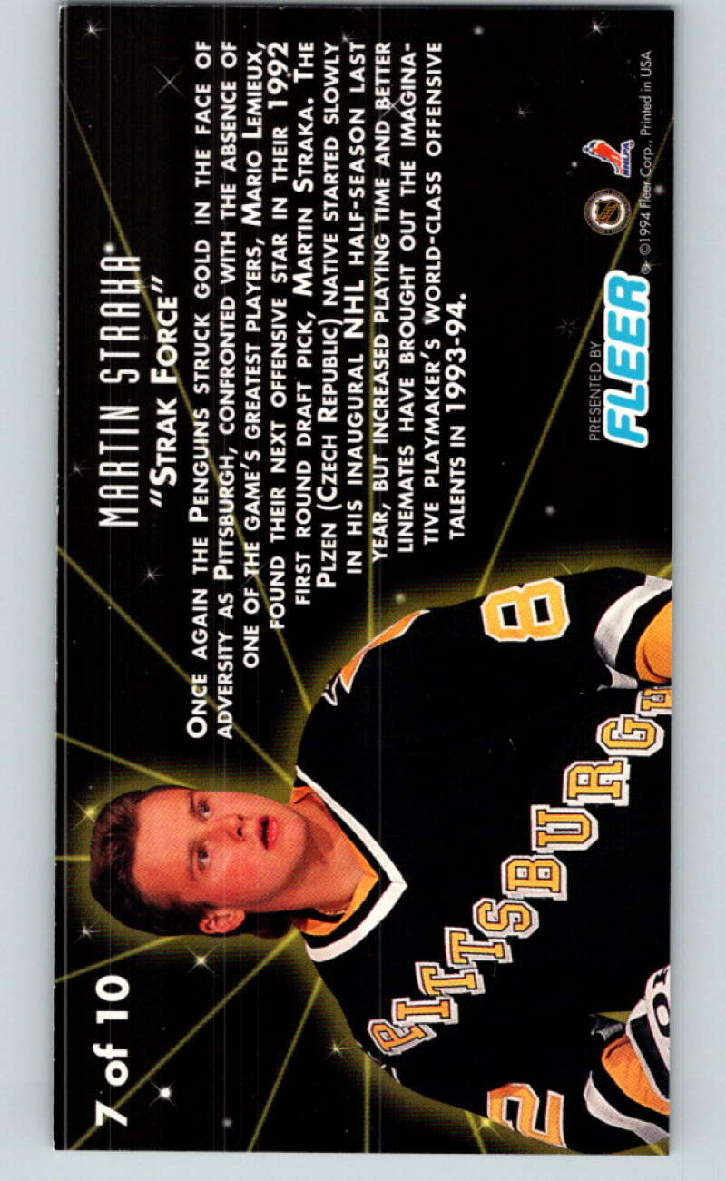 1993-94 PowerPlay Rising Stars #7 Martin Straka V78247 Image 2