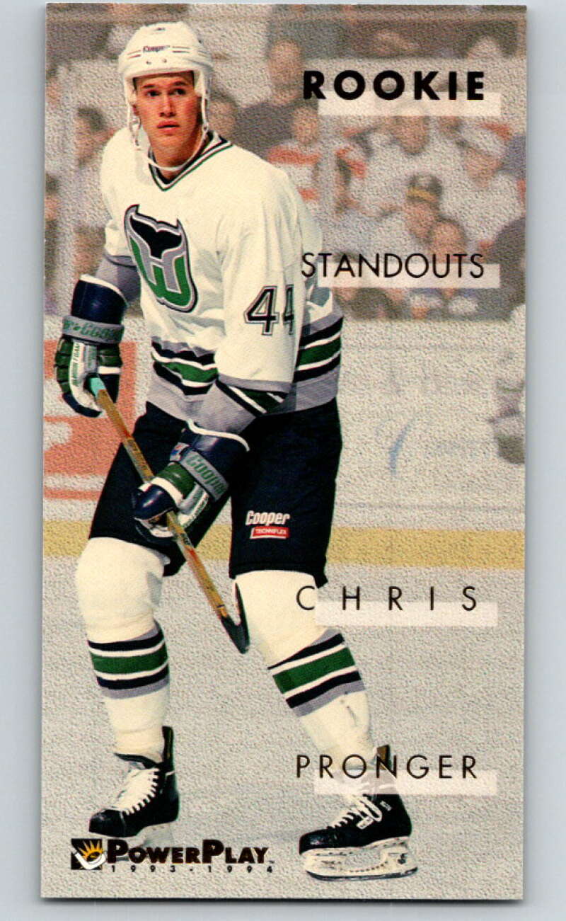 1993-94 PowerPlay Rookie Standouts #12 Chris Pronger V78256 Image 1