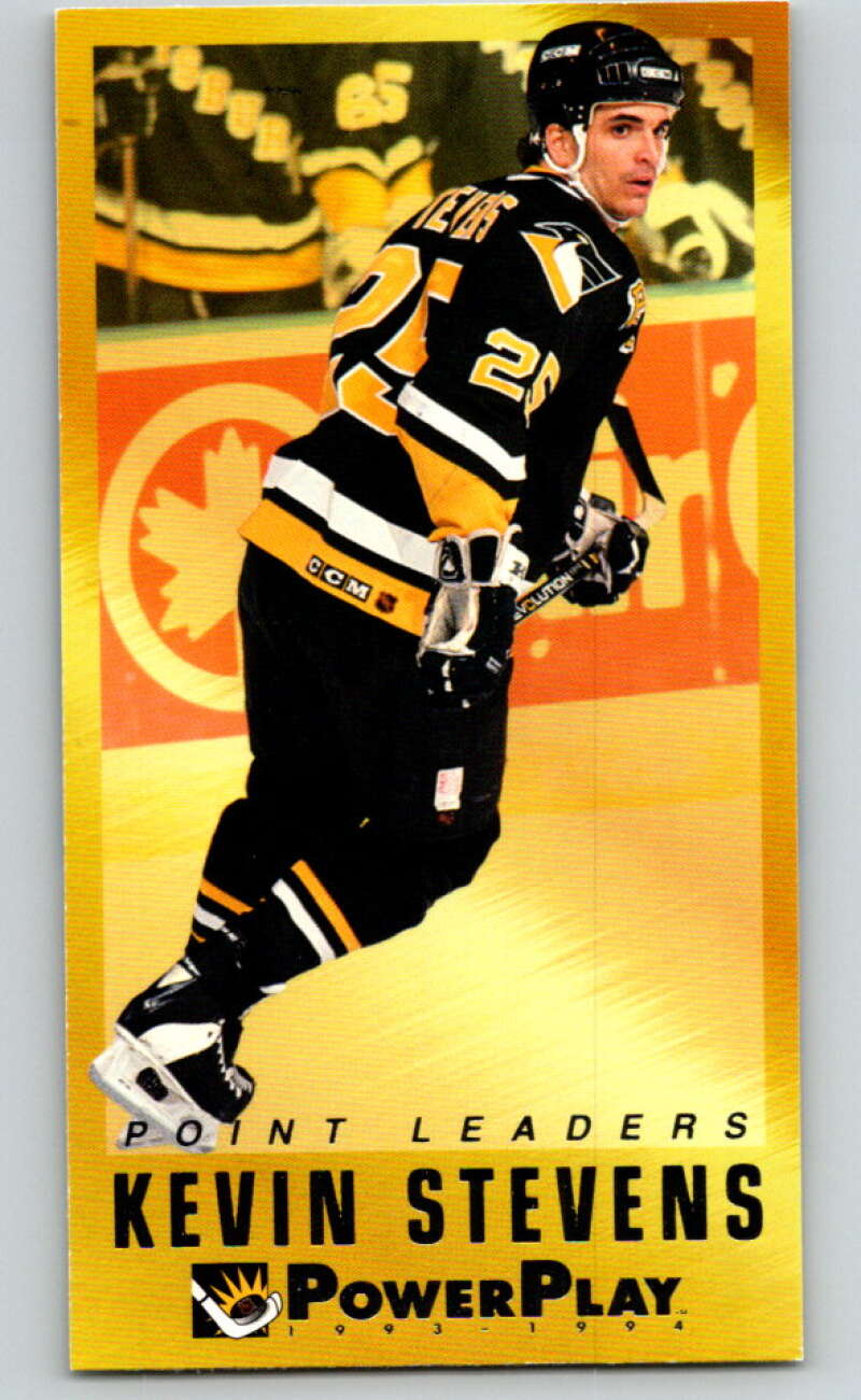 1993-94 PowerPlay Point Leaders #17 Kevin Stevens V78287 Image 1