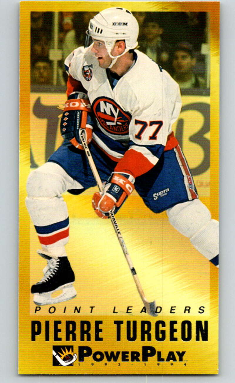 1993-94 PowerPlay Point Leaders #19 Pierre Turgeon V78290 Image 1
