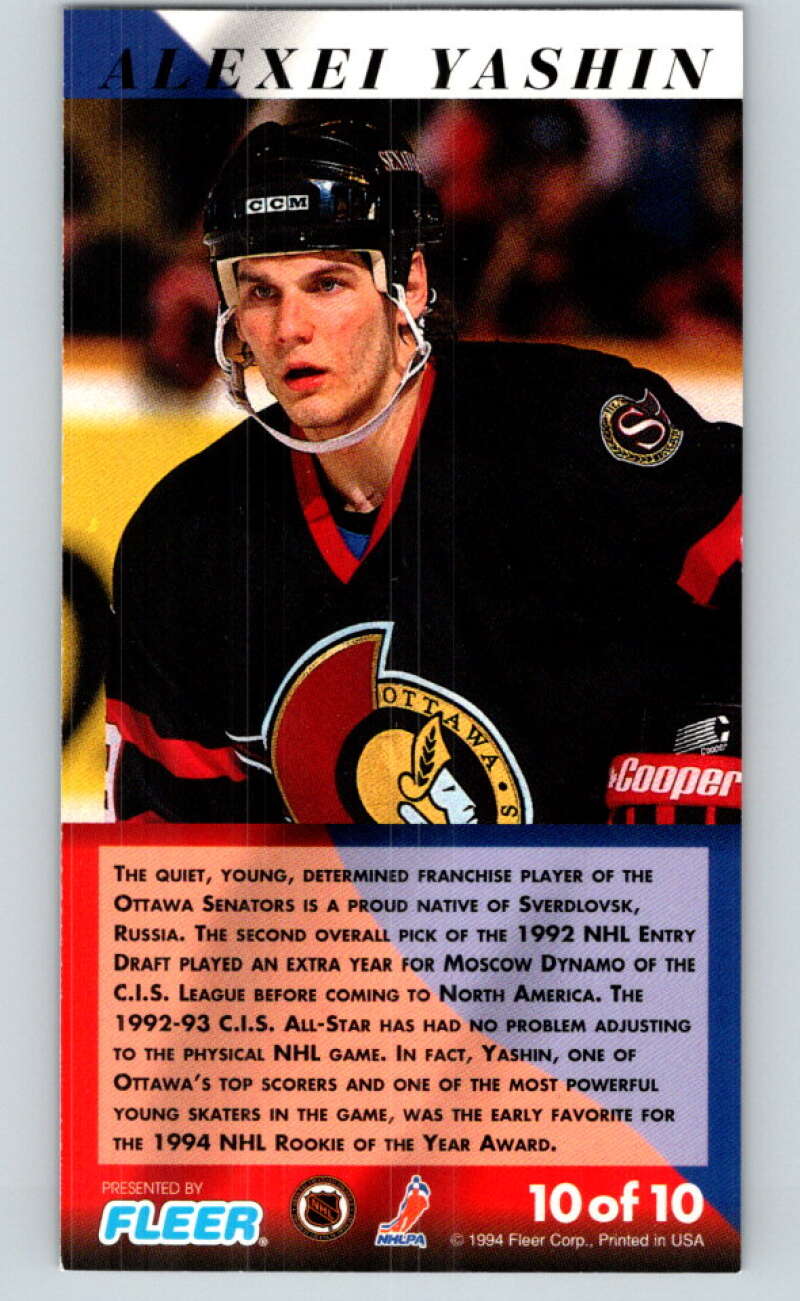 1993-94 PowerPlay Global Greats #10 Alexei Yashin V78310 Image 2
