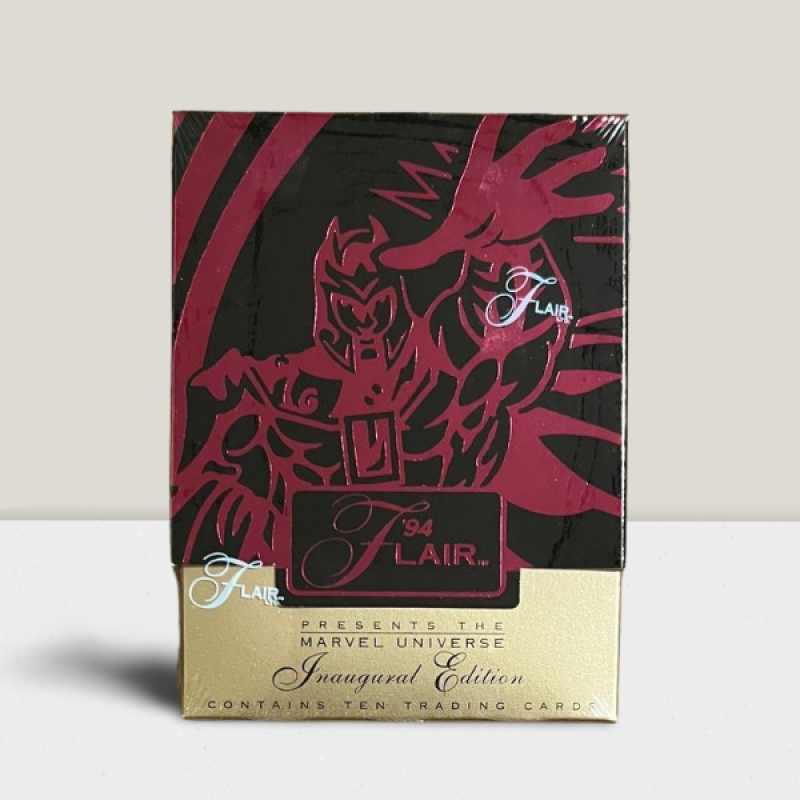 1994 Flair Marvel Universe Sealed Hobby Pack - Inaugural Edition - Magneto Cover Image 1