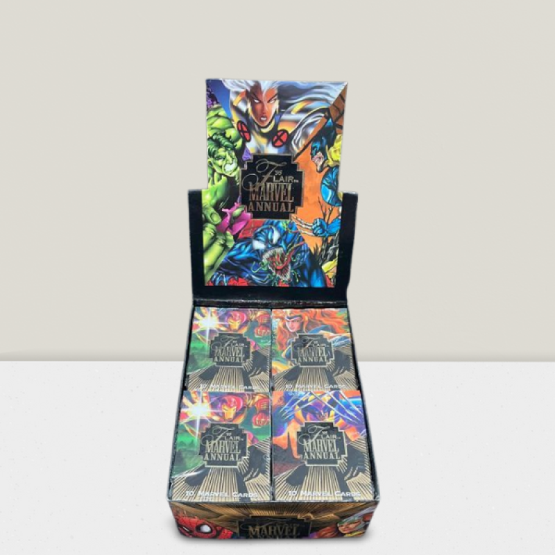 1995 Flair Marvel Annual Sealed Hobby 10 Card Pack - Spider-Man Cover Image 2