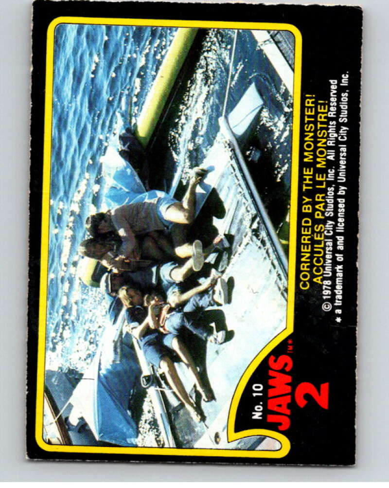 1978 Jaws 2 OPC #10 Cornered by the Monster!/Accules.. V78354 Image 1