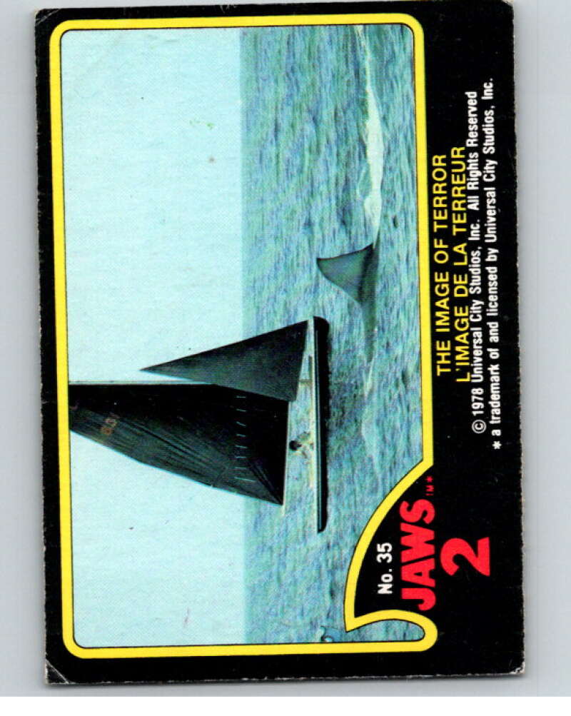 1978 Jaws 2 OPC #35 The Image of Terror/L'Image De La Terreur V78398 Image 1
