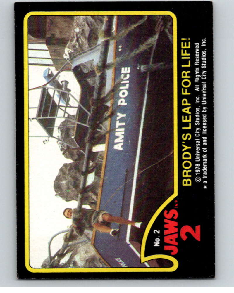 1978 Jaws 2 #2 Brody's Leap For life V78429 Image 1
