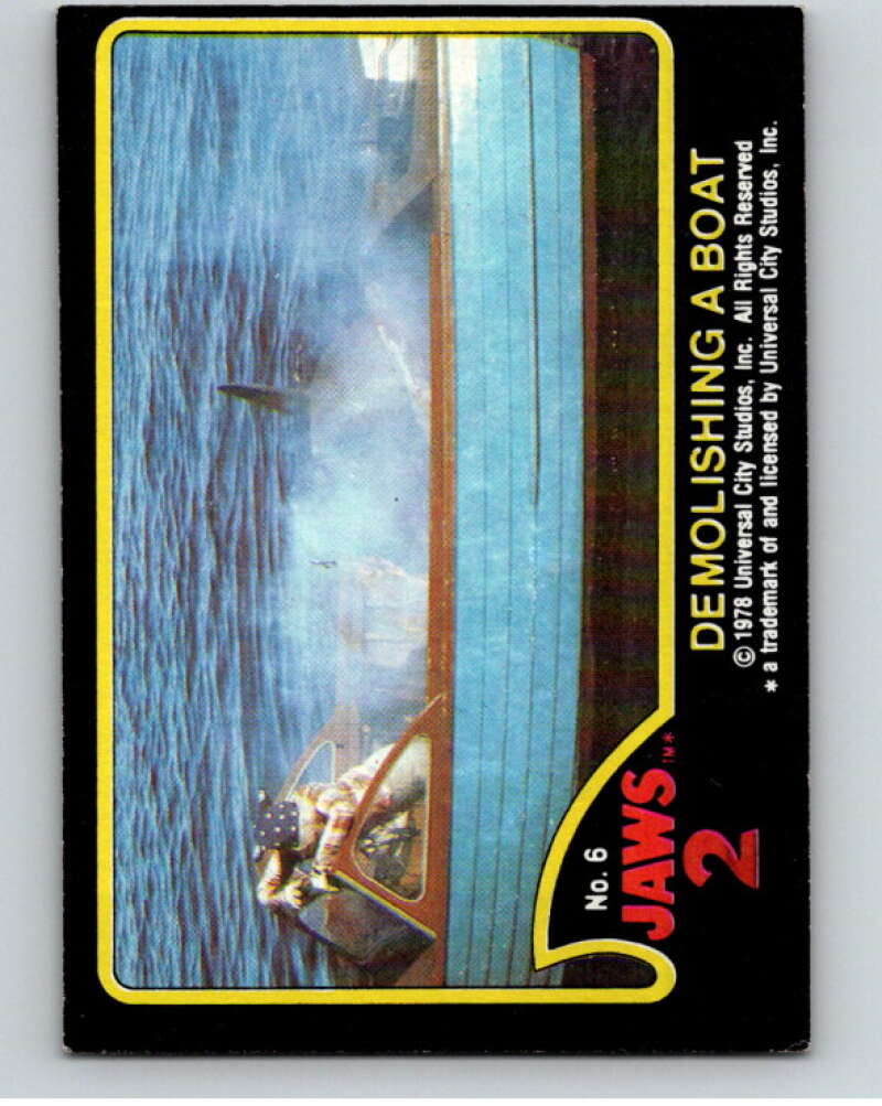1978 Jaws 2 #6 Demolishing a Boat V78430 Image 1