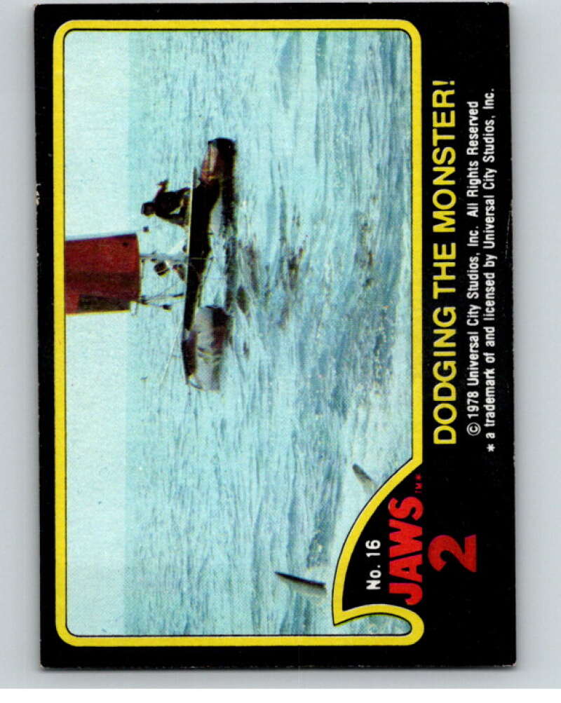 1978 Jaws 2 #16 Dodging the Monster V78434 Image 1