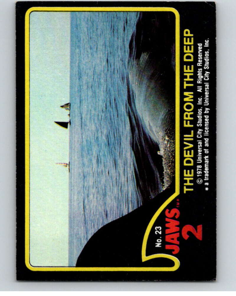 1978 Jaws 2 #23 The Devil from the Deep V78436 Image 1
