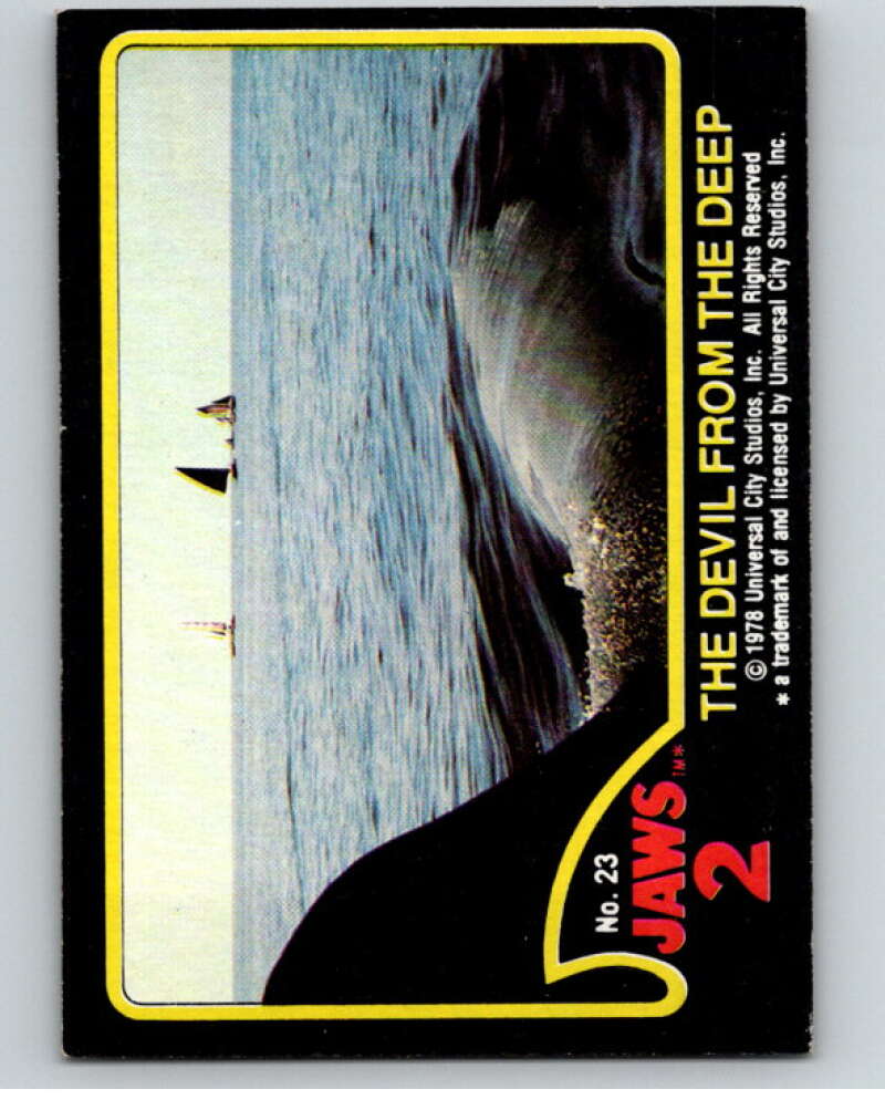 1978 Jaws 2 #23 The Devil from the Deep V78437 Image 1