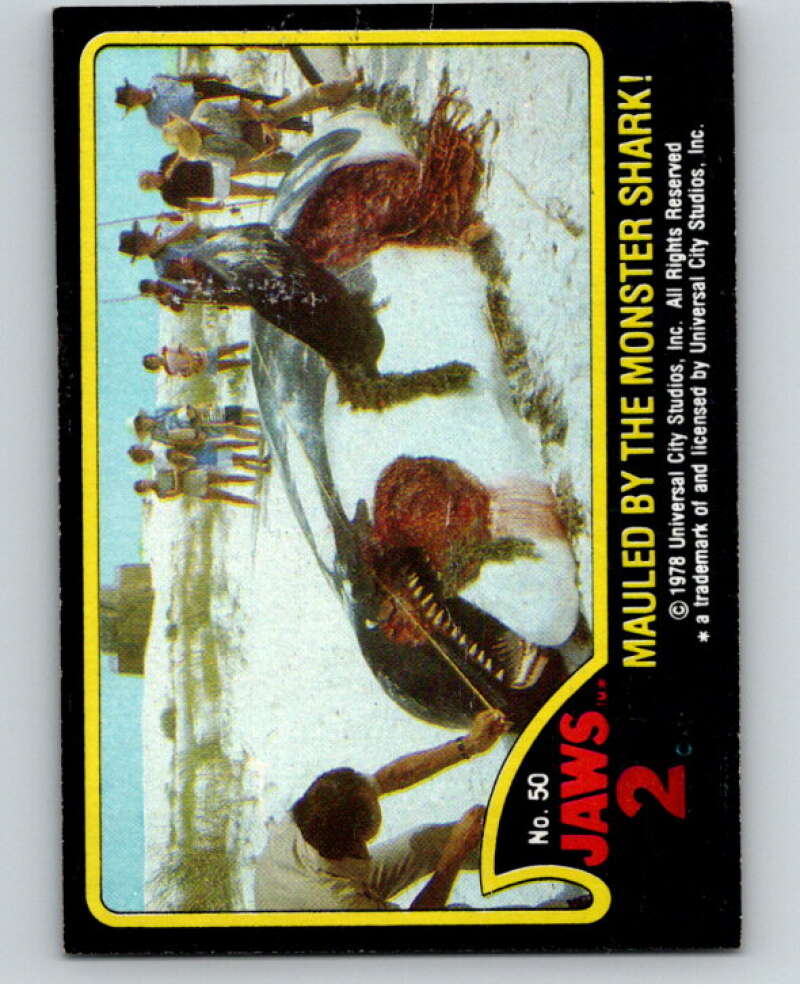 1978 Jaws 2 #50 Mauled by the Monster Shark V78446 Image 1
