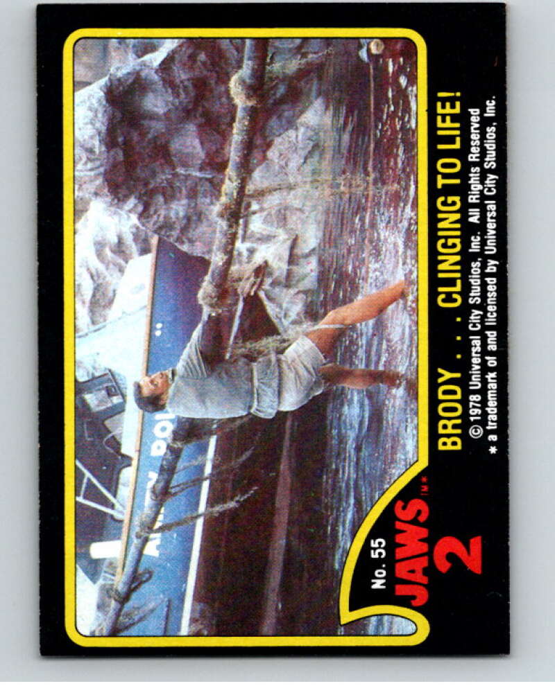 1978 Jaws 2 #55 Brody Clinging to Life V78449 Image 1