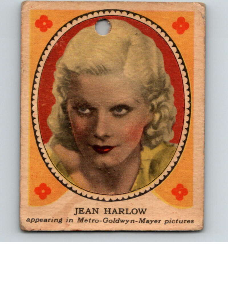1933 Hollywood Picture Star Gum V289 #8 Jean Harlow V78478 Image 1
