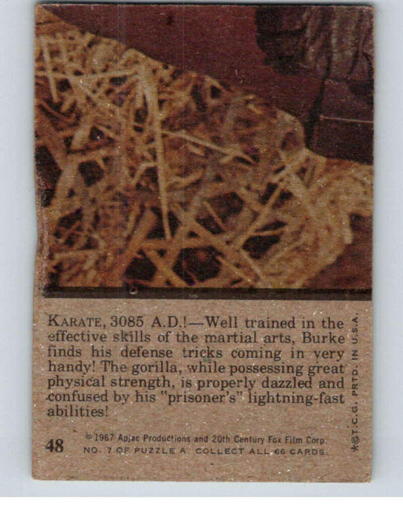 1967 Topps Planet of the Apes #48 Karate A.D. V78680 Image 2