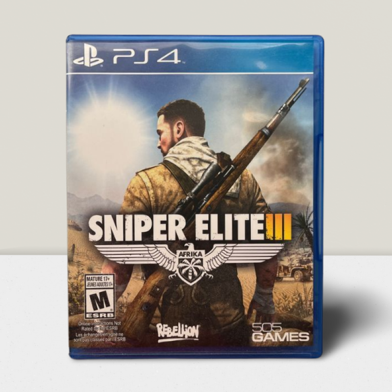 PS4 Rebellion 505 Games Sniper Elite 3 Video Game - Tested No Issues Image 1