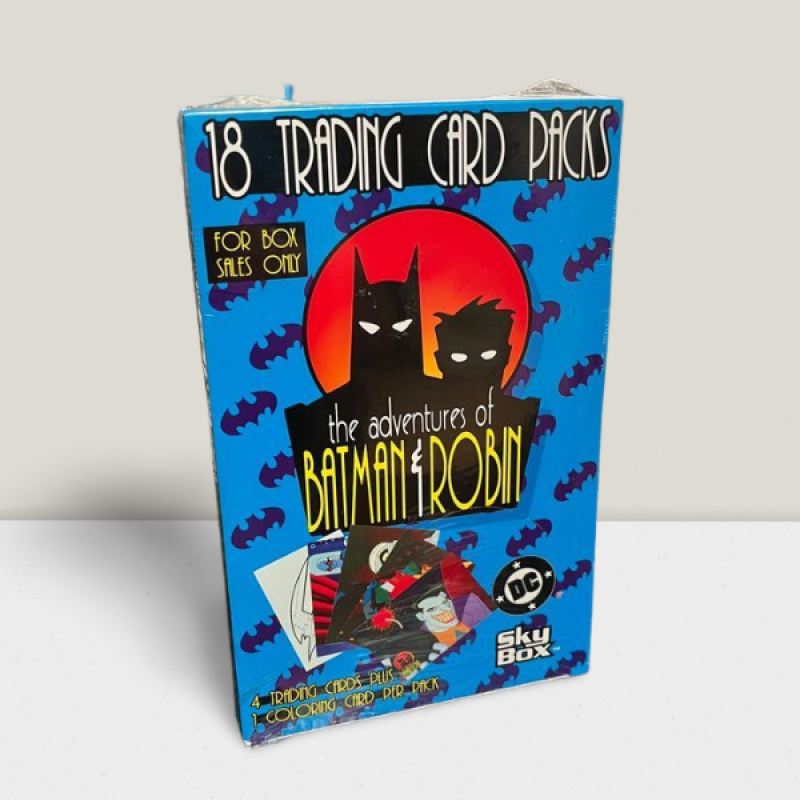 1996 SkyBox The Adventures of Batman & Robin Hobby Sealed Box - 18 Packs Box Image 1