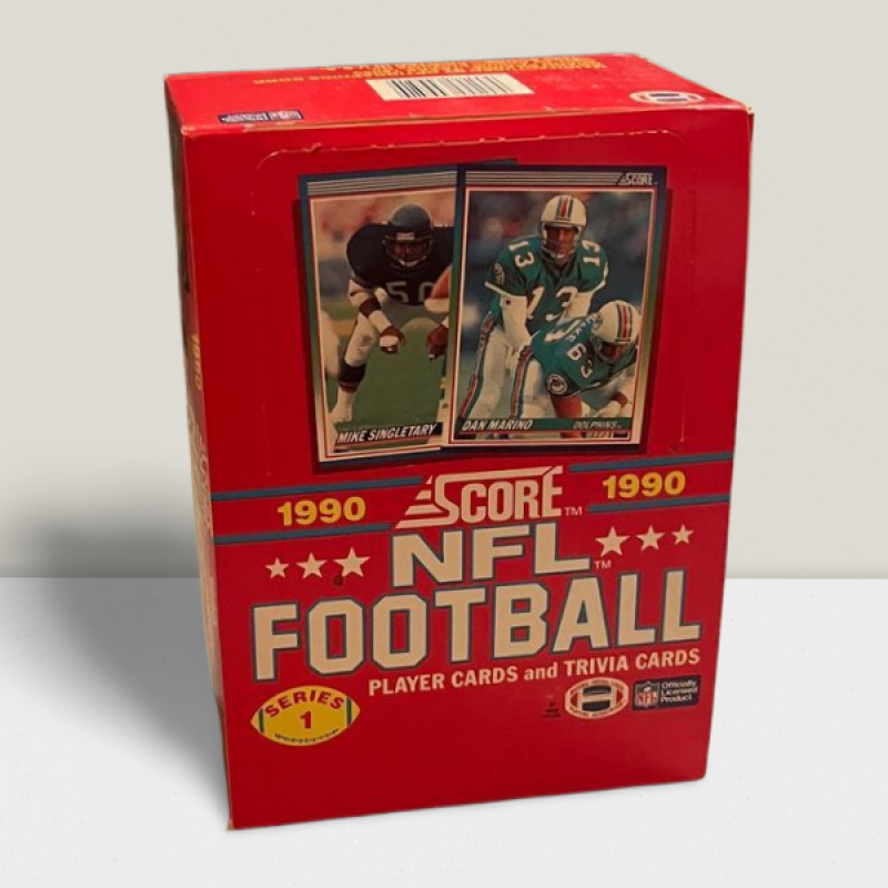 1990 Score Football Sealed Hobby Box - 36 Packs Per Box Image 1