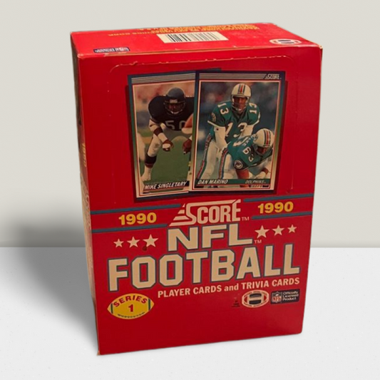 1990 Score Football Sealed Hobby Box - 36 Packs Per Box Image 1