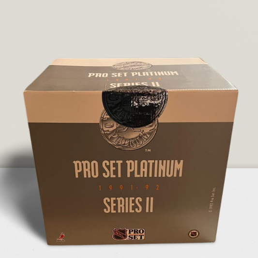 1991-92 Pro Set Platinum Series 2 Hockey Hobby Case - Sealed 10 Box Case Image 1