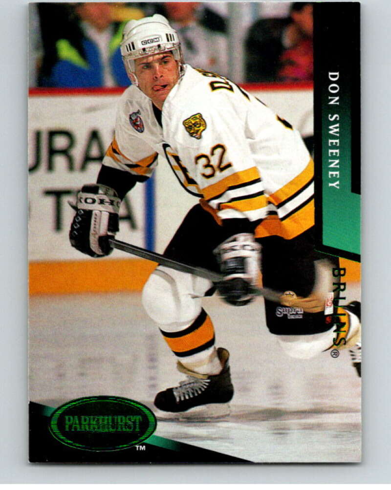 1993-94 Parkhurst Emerald Ice #13 Don Sweeney Boston Bruins V78756 Image 1