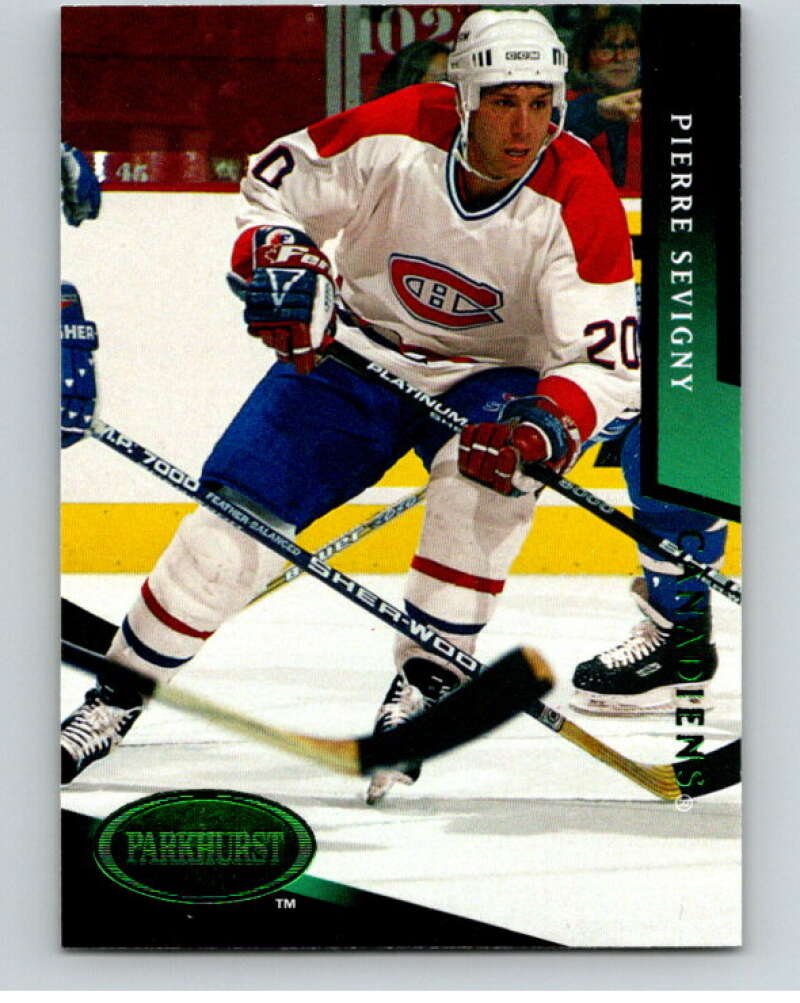 1993-94 Parkhurst Emerald Ice #106 Pierre Sevigny Montreal Canadiens V78762 Image 1