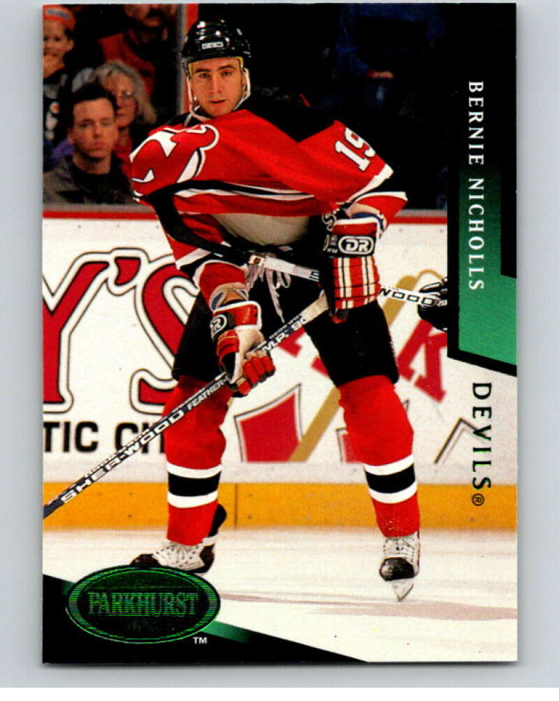 1993-94 Parkhurst Emerald Ice #117 Bernie Nicholls New Jersey Devils V78763 Image 1