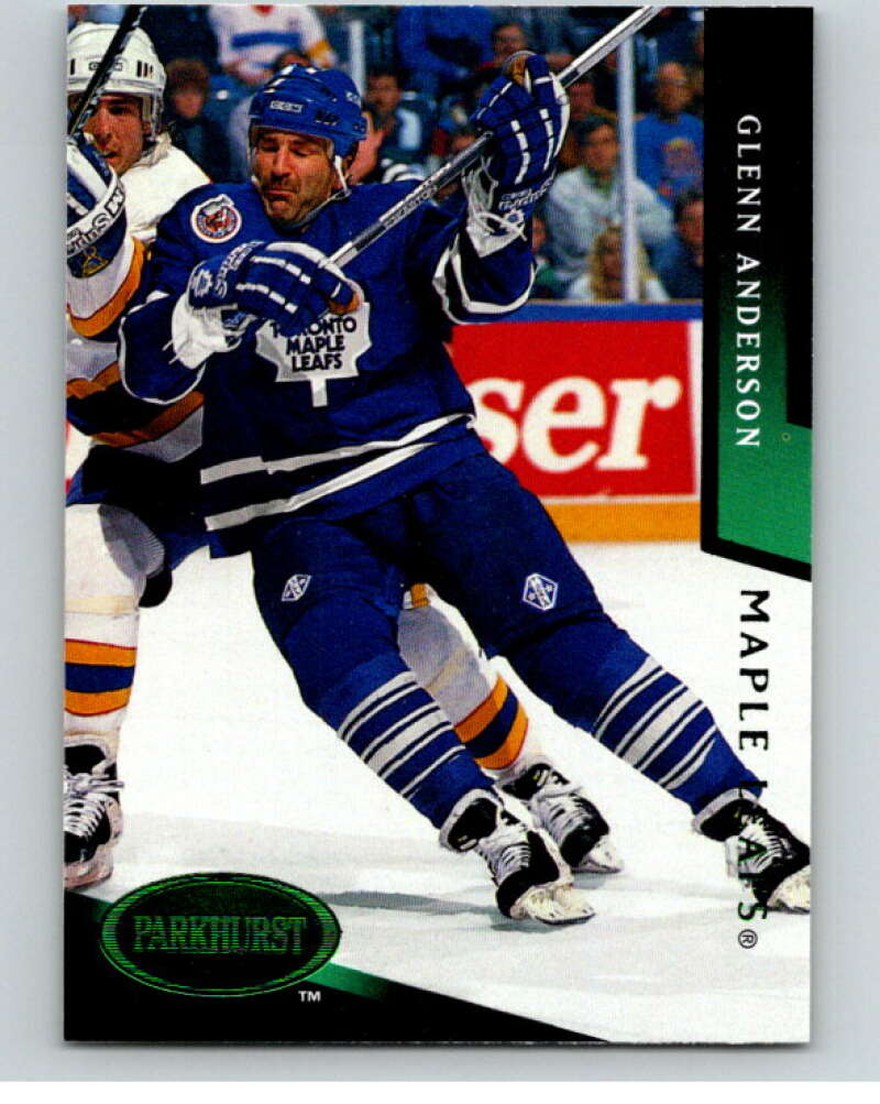 1993-94 Parkhurst Emerald Ice #201 Glenn Anderson Maple Leafs V78776 Image 1