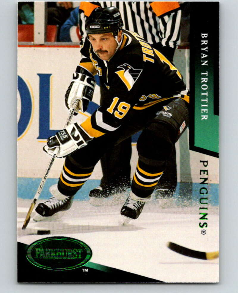 1993-94 Parkhurst Emerald Ice #431 Bryan Trottier Pittsburgh Penguins V78803 Image 1