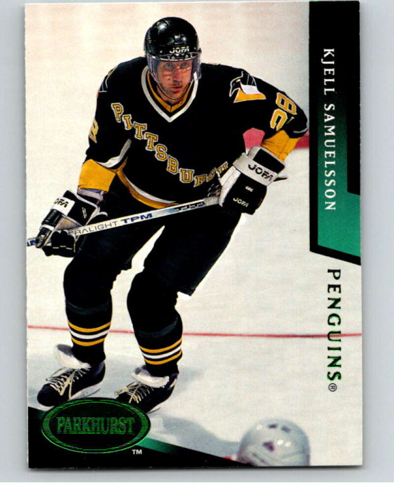 1993-94 Parkhurst Emerald Ice #432 Kjell Samuelsson Penguins V78804 Image 1